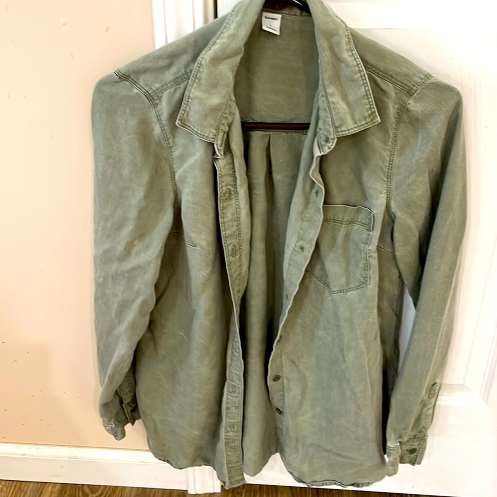 Green Old Navy Utility Shirt